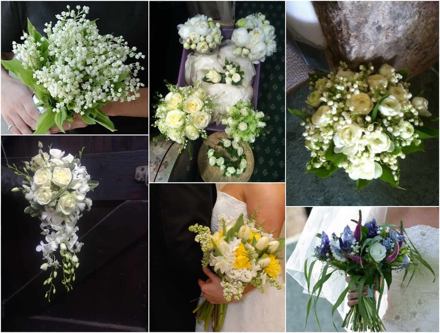 Wedding bouquets with seasonal flowers, by Sarah Pepper